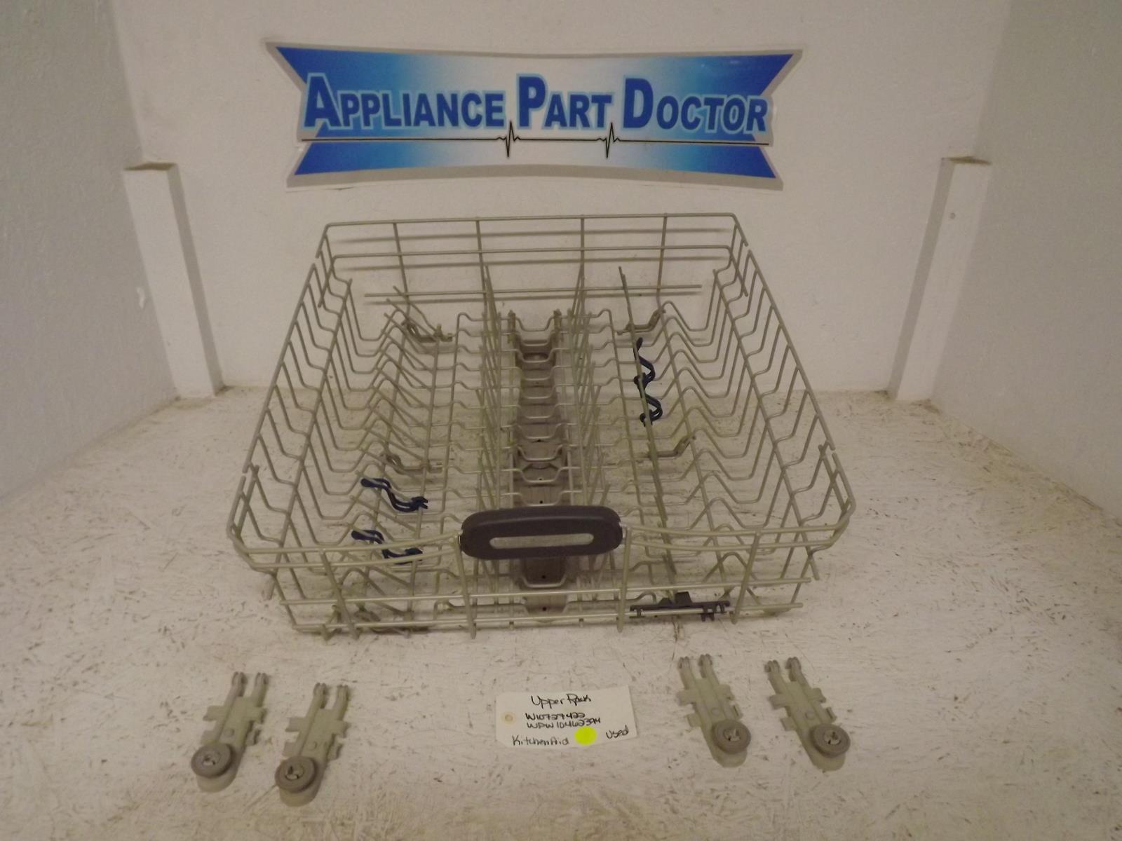 KitchenAid Dishwasher W10727422 WPW10462394 Upper Rack Used KitchenAid Dishwasher W10727422 WPW10462394 Upper Rack Used